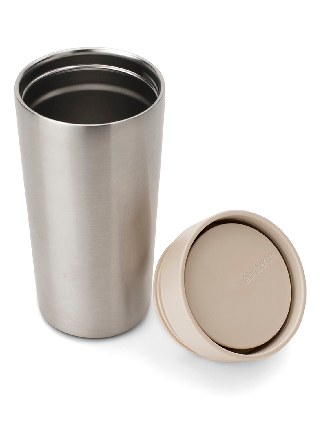 Brabantia Make & Take thermosbeker/koffiebeker 36 cl - voorkant 8 beige