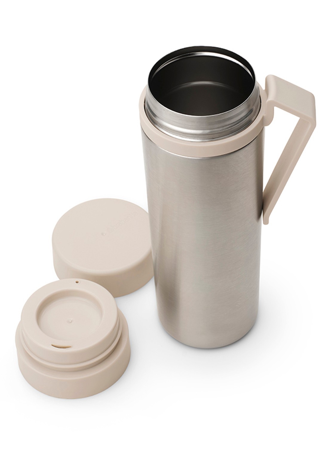 Brabantia Make & Take thermosfles 500 ml  - achterkant 8 beige