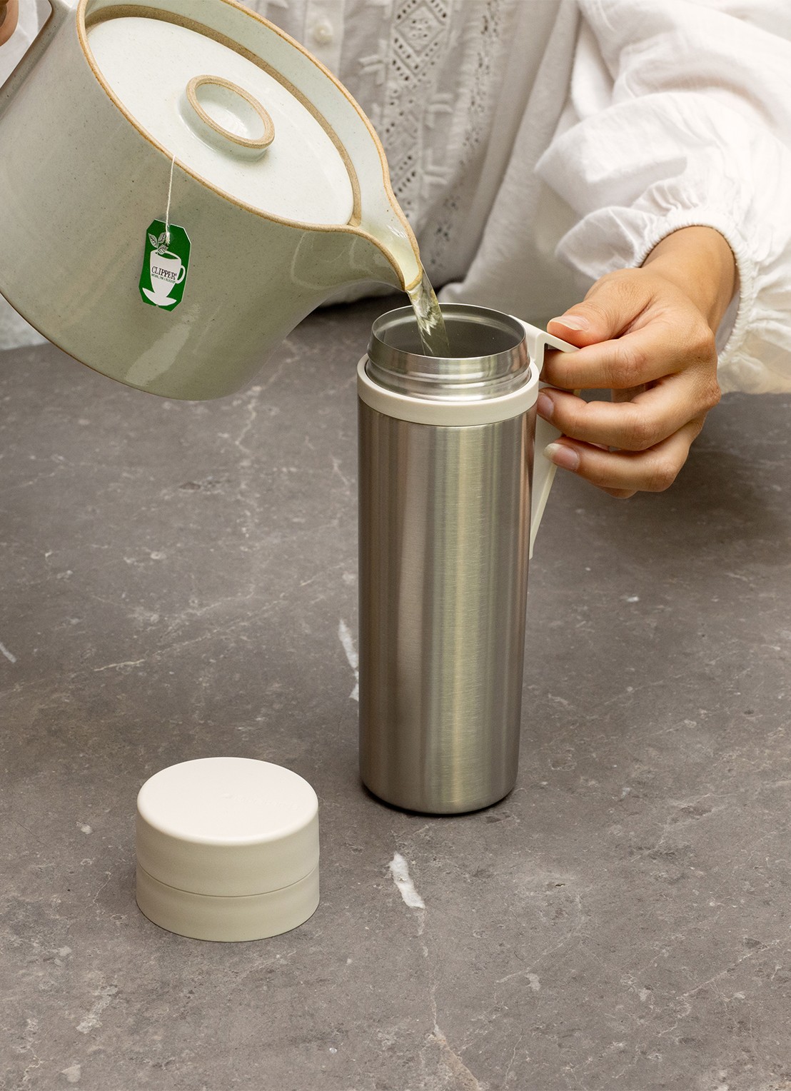 Brabantia Make & Take thermosfles 500 ml  - detail 7 beige