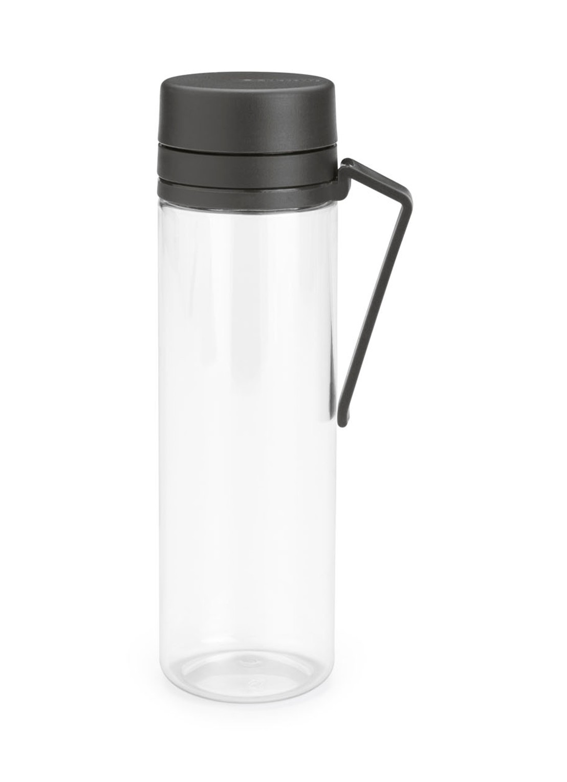 Brabantia Make & Take waterfles met zeef 0,5 liter - voorkant 2 donkergrijs