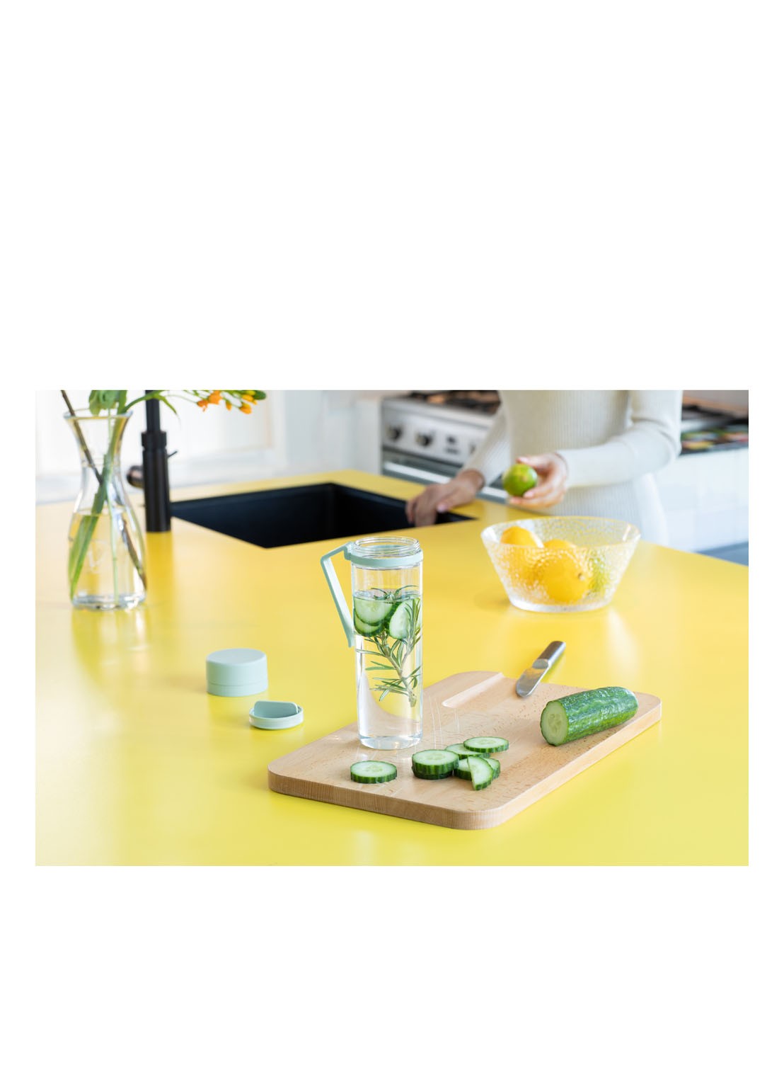 Brabantia Make & Take waterfles met zeef 50 cl - detail 5 mint