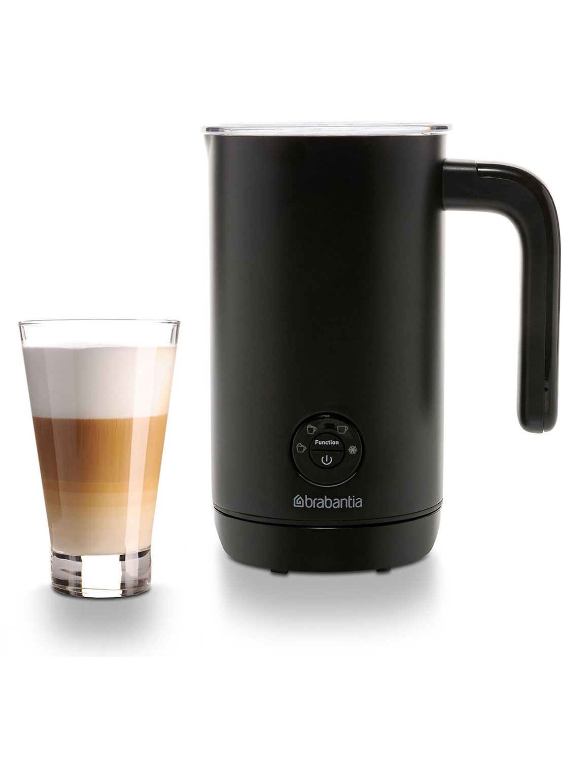 Brabantia Melkopschuimer 200 ml BBEK1047 - voorkant 3 zwart
