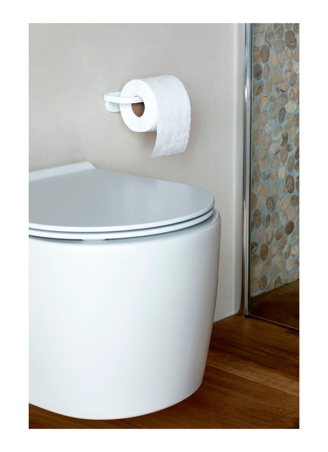 Brabantia MindSet toiletrolhouder - voorkant 2 wit