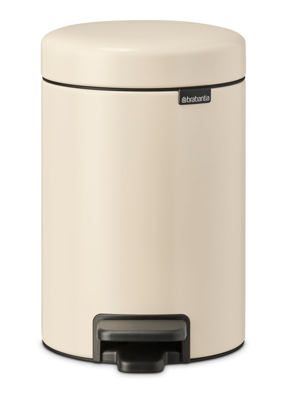 Brabantia NewIcon pedaalemmer 3 liter - voorkant beige