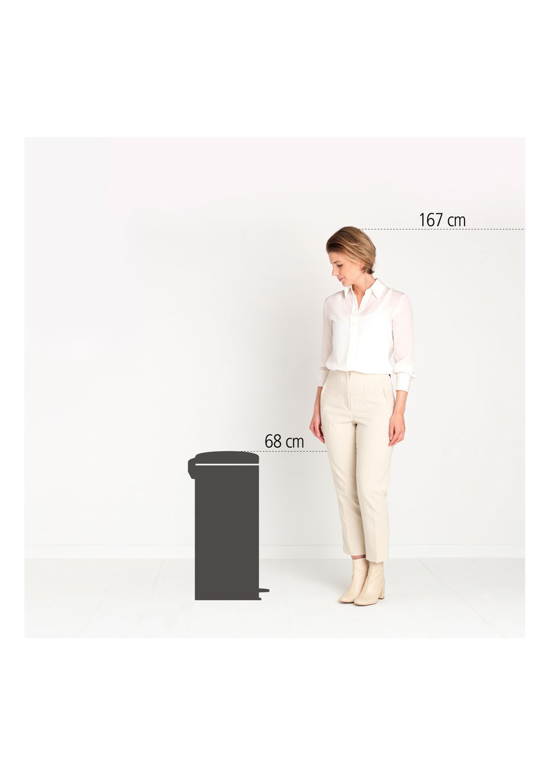 Brabantia NewIcon pedaalemmer 30 liter - detail 3 donkergroen