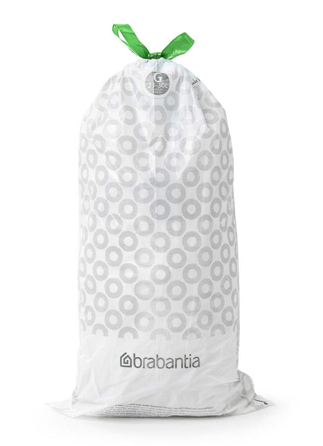 Brabantia Perfect Fit vuilniszak code G 23 - 30 liter 6 x 20 stuks - detail 3 wit