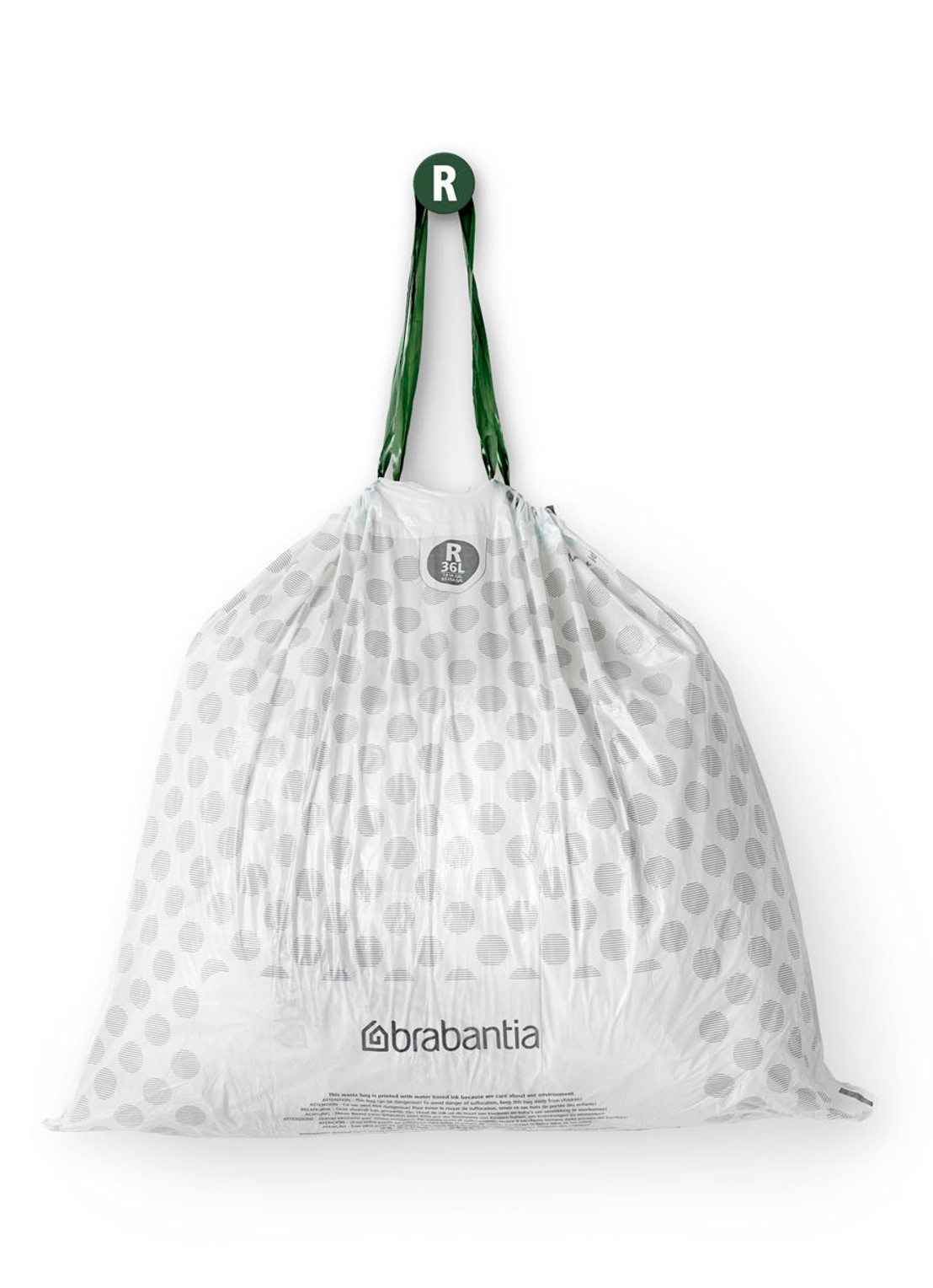 Brabantia Perfect Fit vuilniszak code R 36 liter 6 x 20 stuks - detail 6 wit