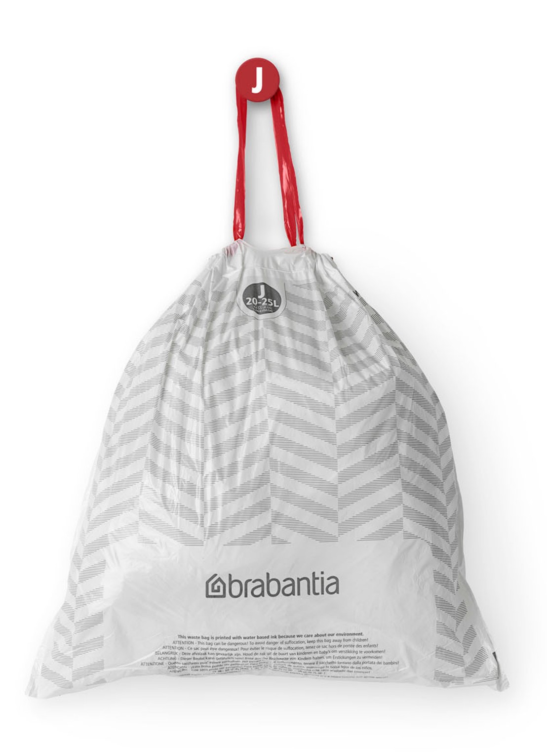 Brabantia PerfectFit vuilniszak code J 20 - 25 liter 6 x 20 stuks - detail 6 wit