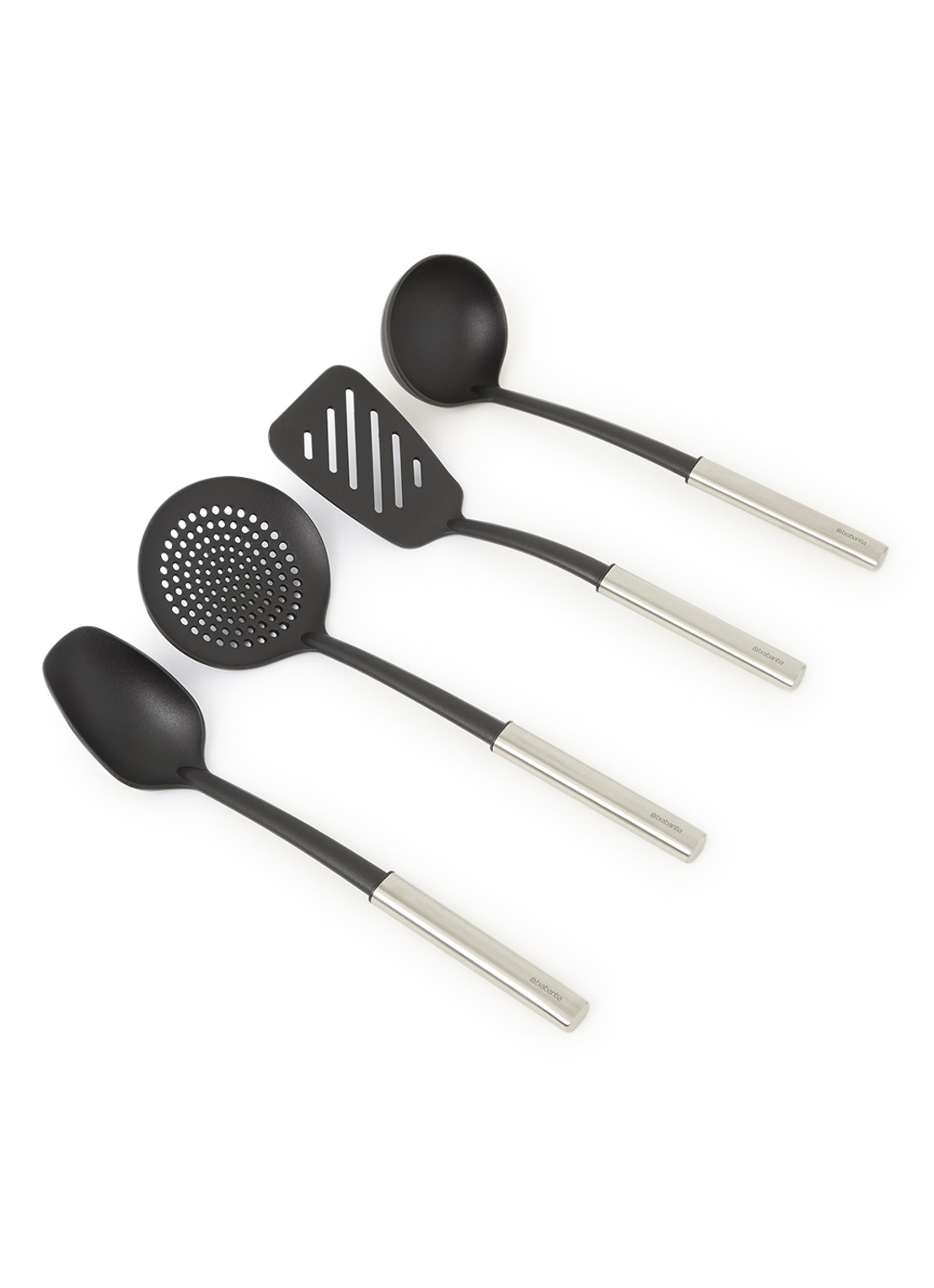 Brabantia Profile anti-aanbak keukengerei set van 4  - voorkant 2 zwart