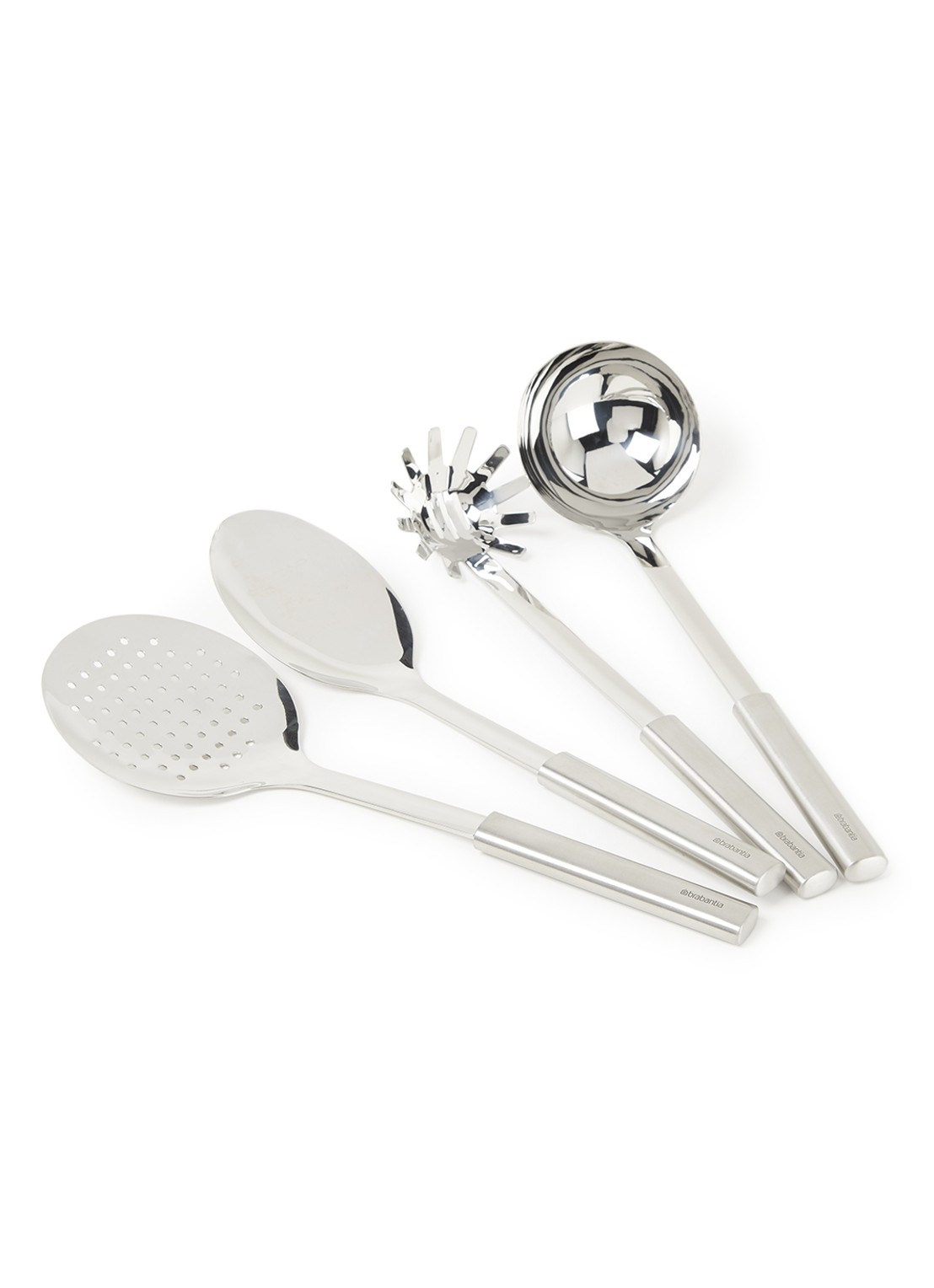 Brabantia Profile keukengereiset 4-delig - voorkant zilver