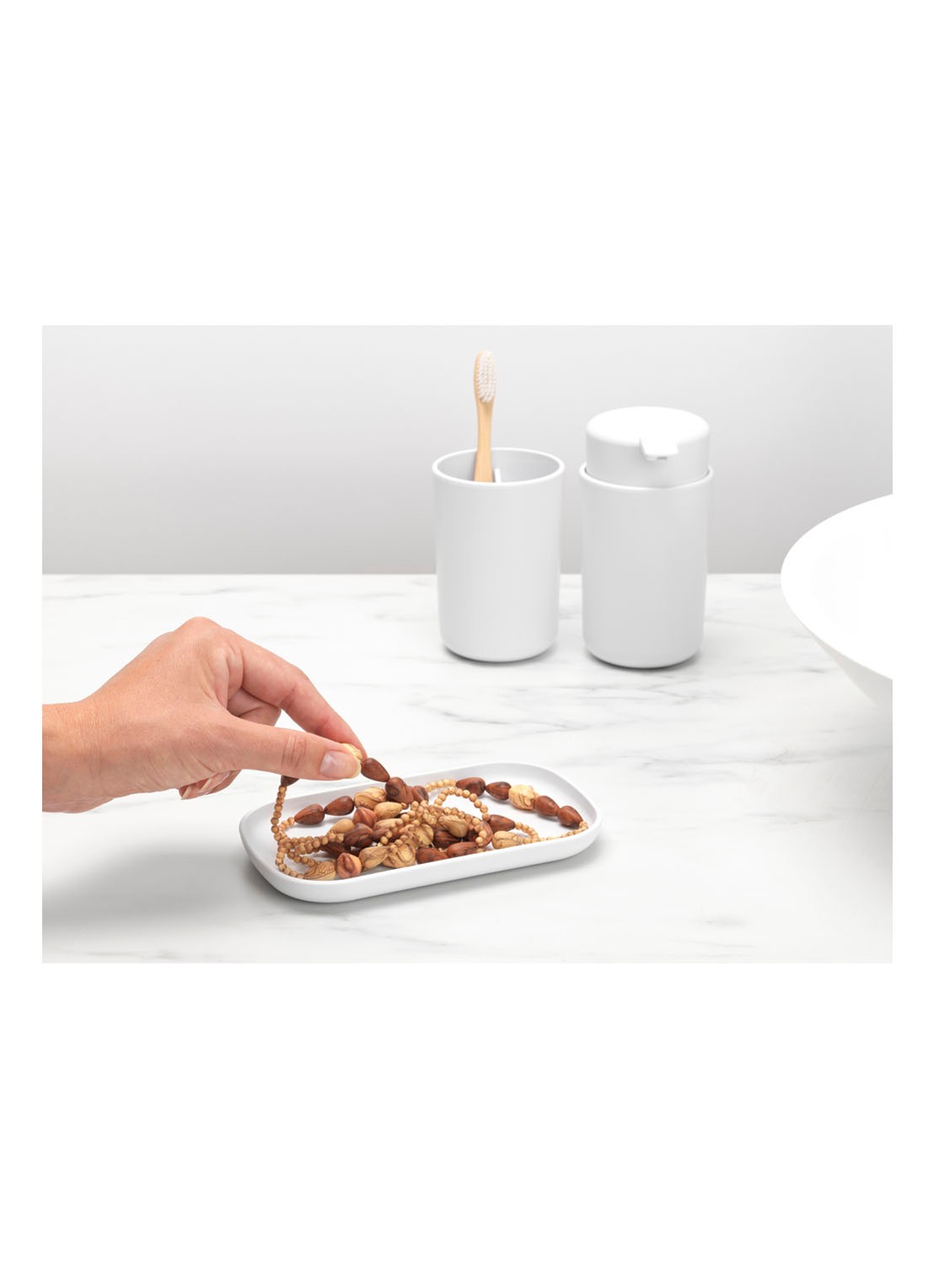 Brabantia ReNew badkameraccessoires set van 3 - detail 5 wit
