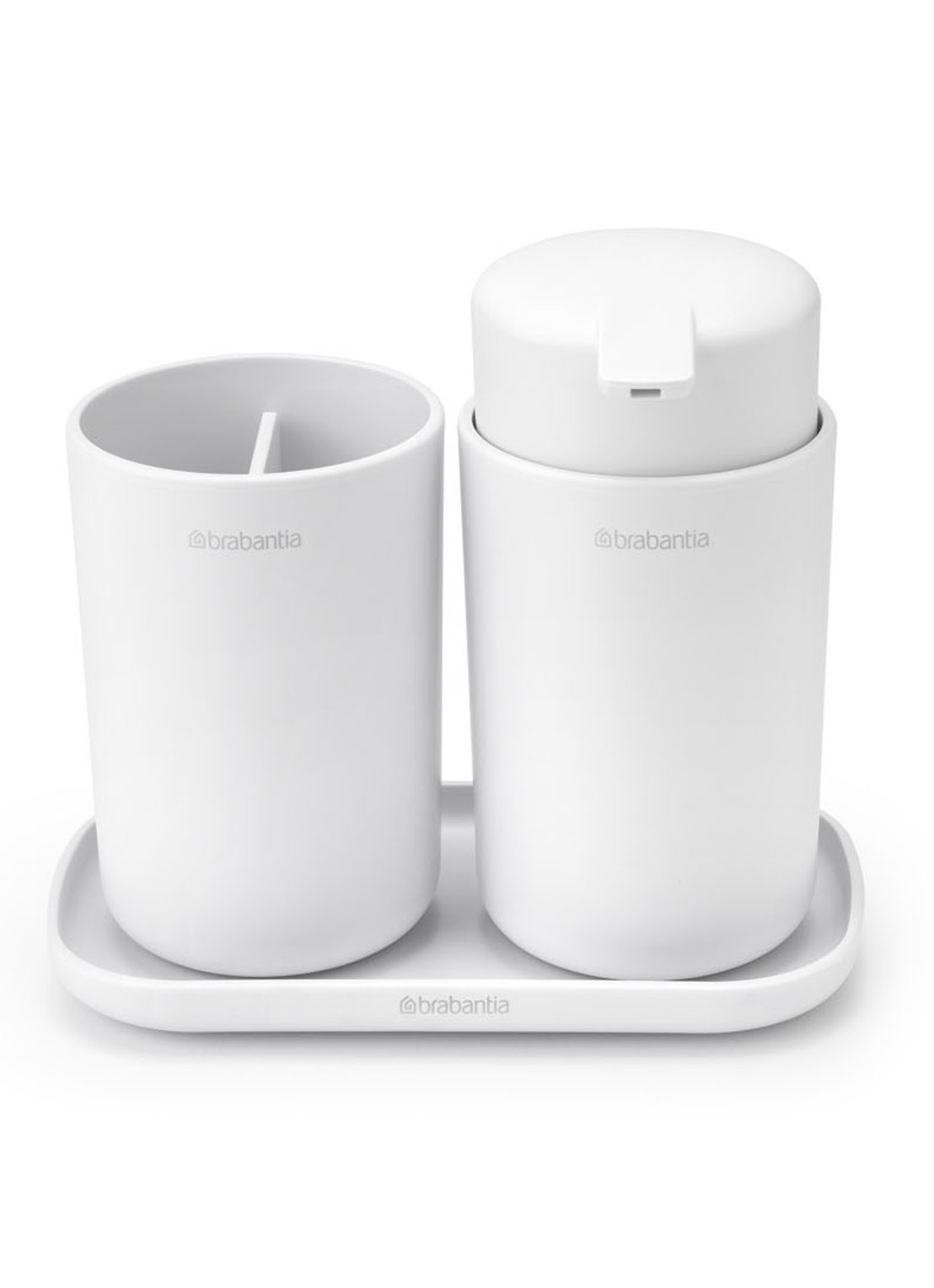 Brabantia ReNew badkameraccessoires set van 3 - voorkant 6 wit