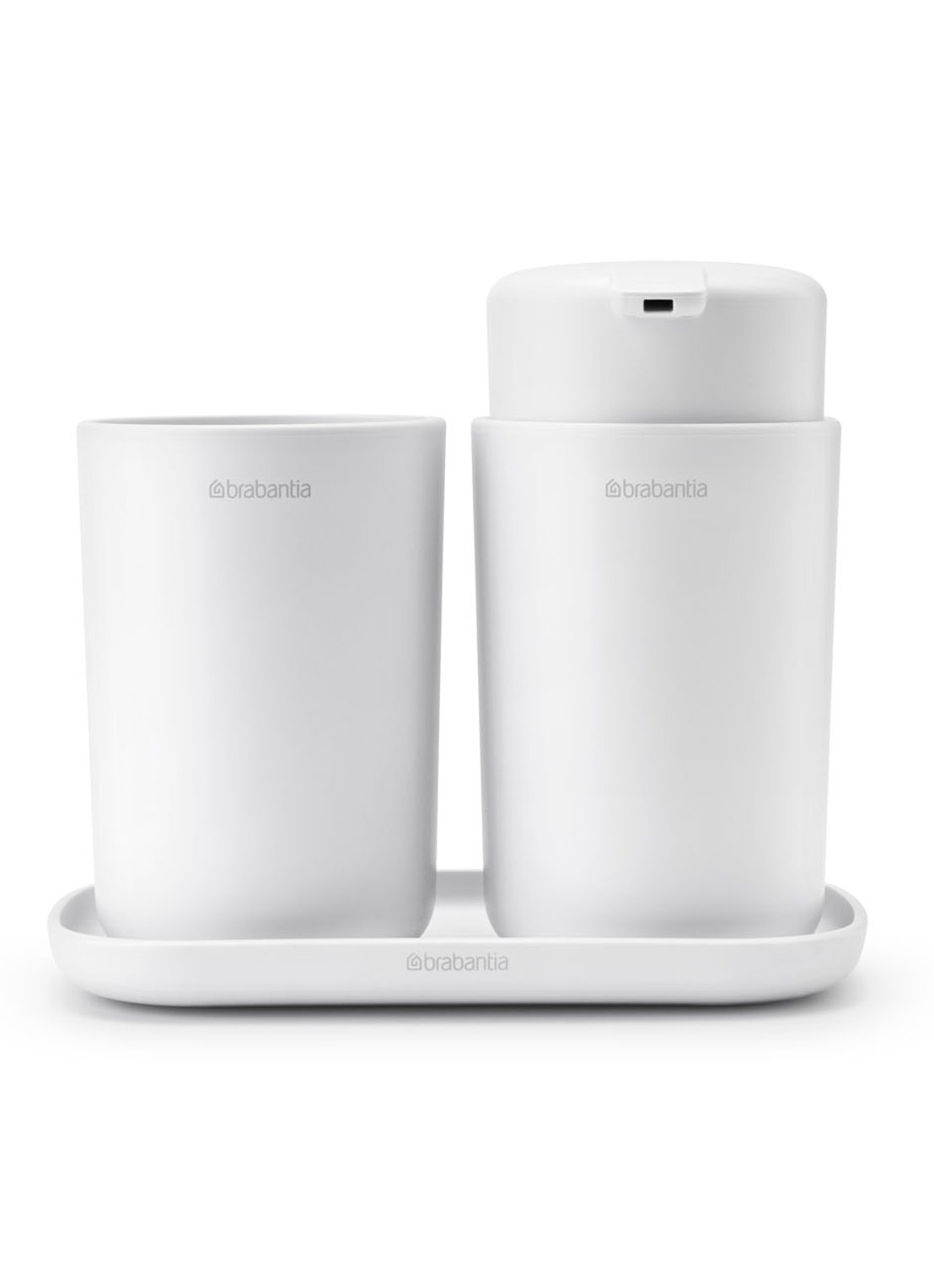 Brabantia ReNew badkameraccessoires set van 3 - voorkant 7 wit