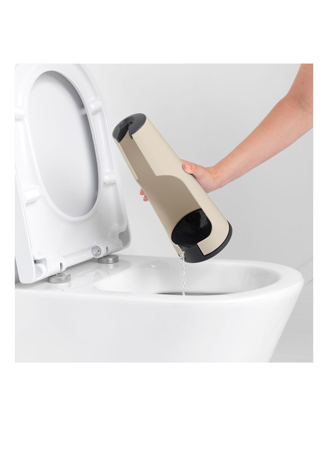Brabantia ReNew Toiletborstel met houder  - detail gebroken wit