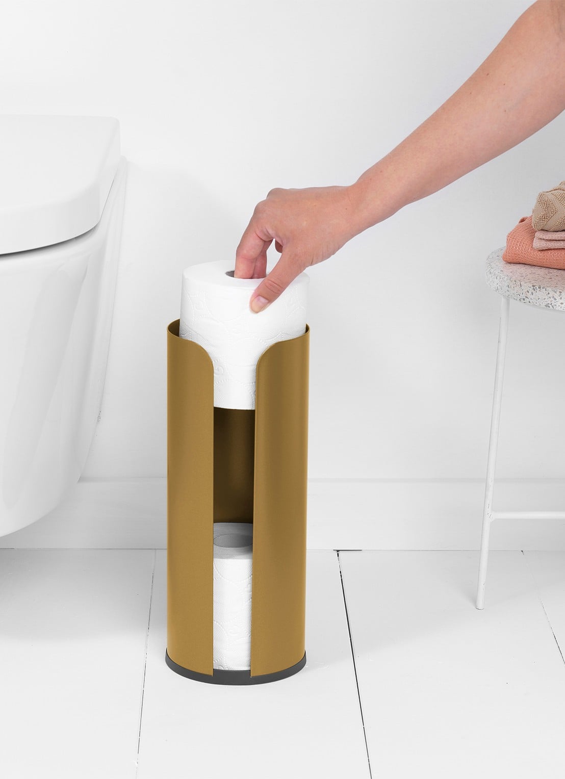 Brabantia ReNew toiletrolhouder - detail 4 goud