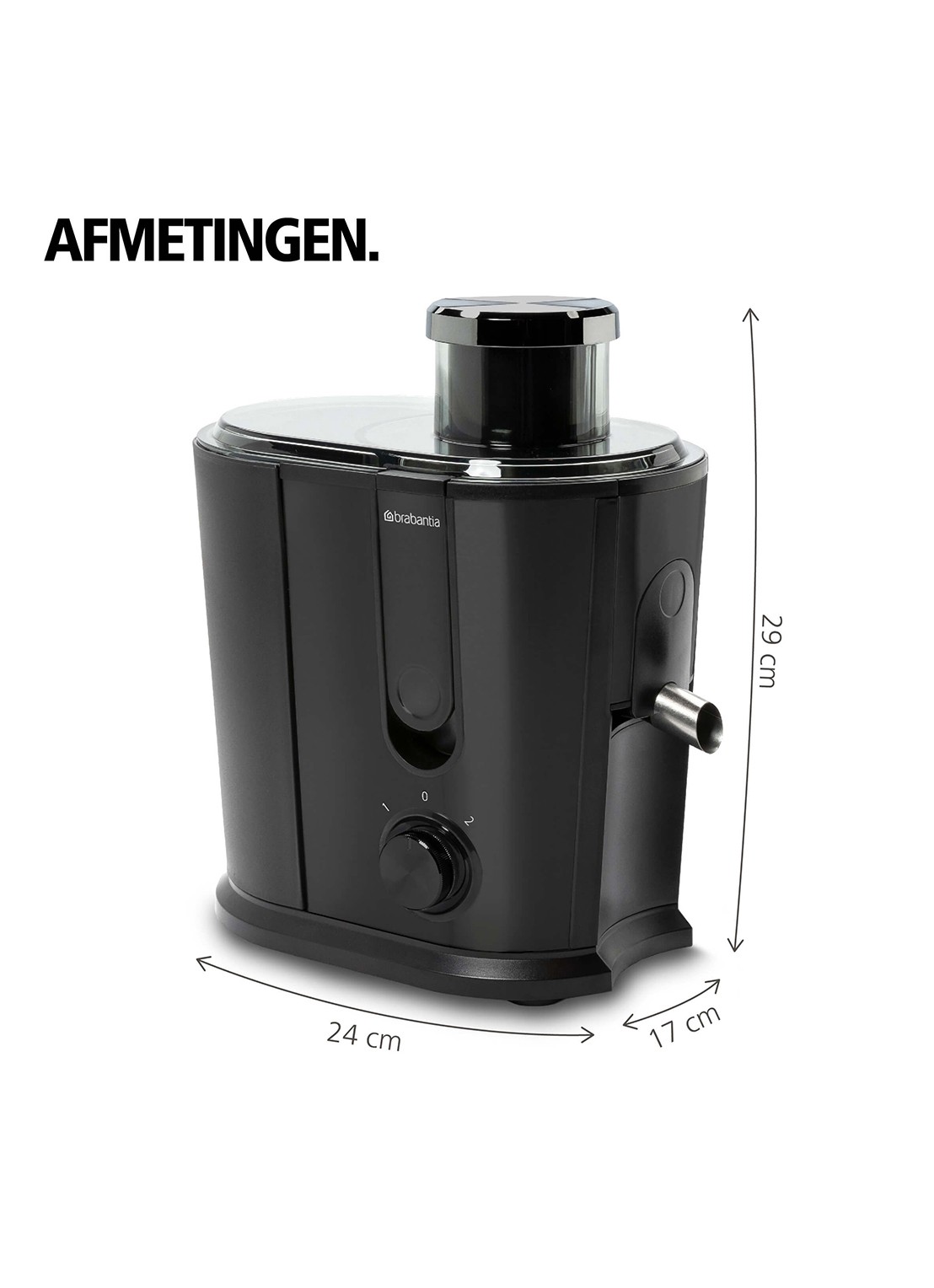 Brabantia Sapcentrifuge voor Groenten & Fruit BBEK1123BK - detail 3 zwart