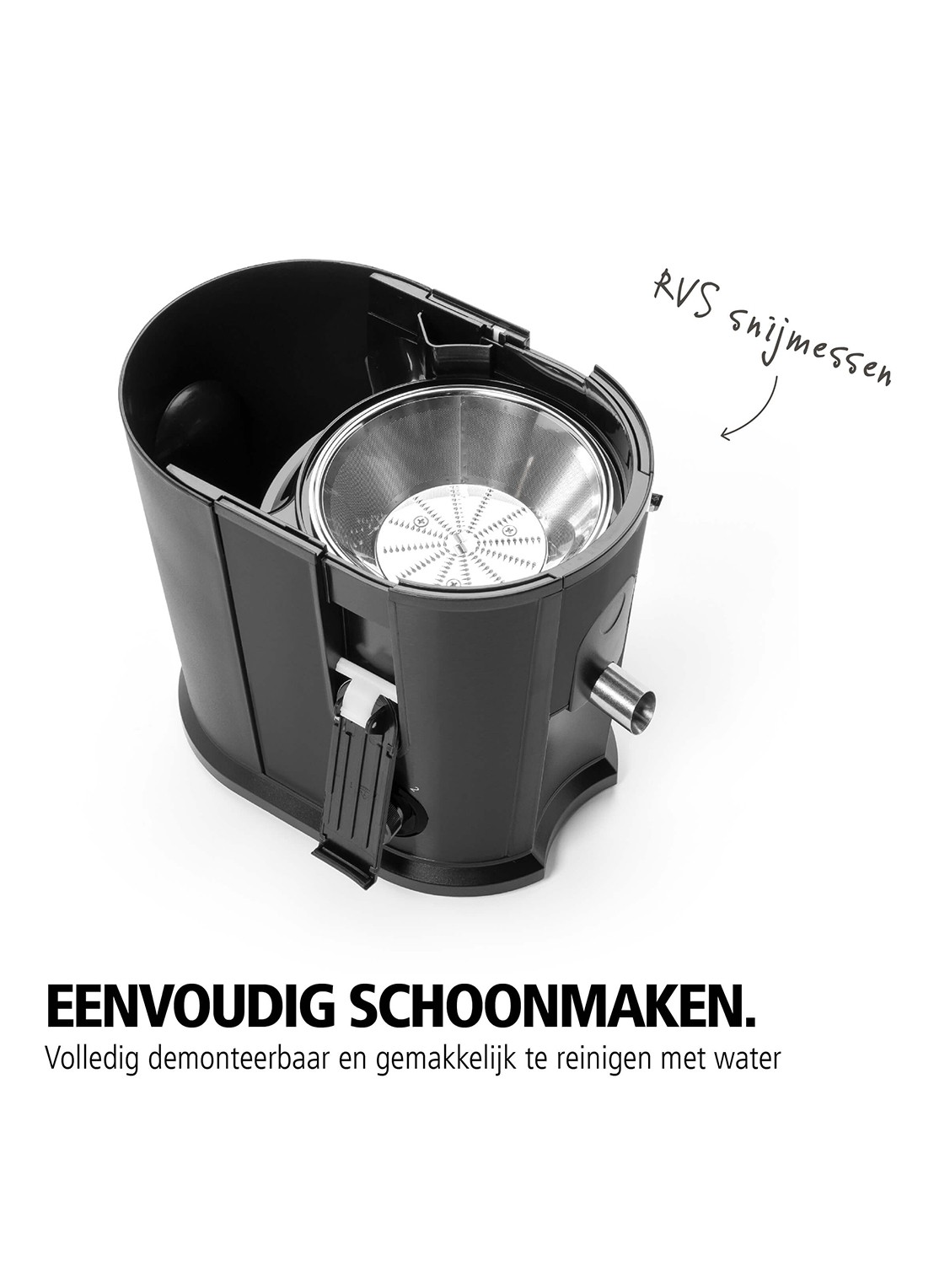 Brabantia Sapcentrifuge voor Groenten & Fruit BBEK1123BK - detail 4 zwart