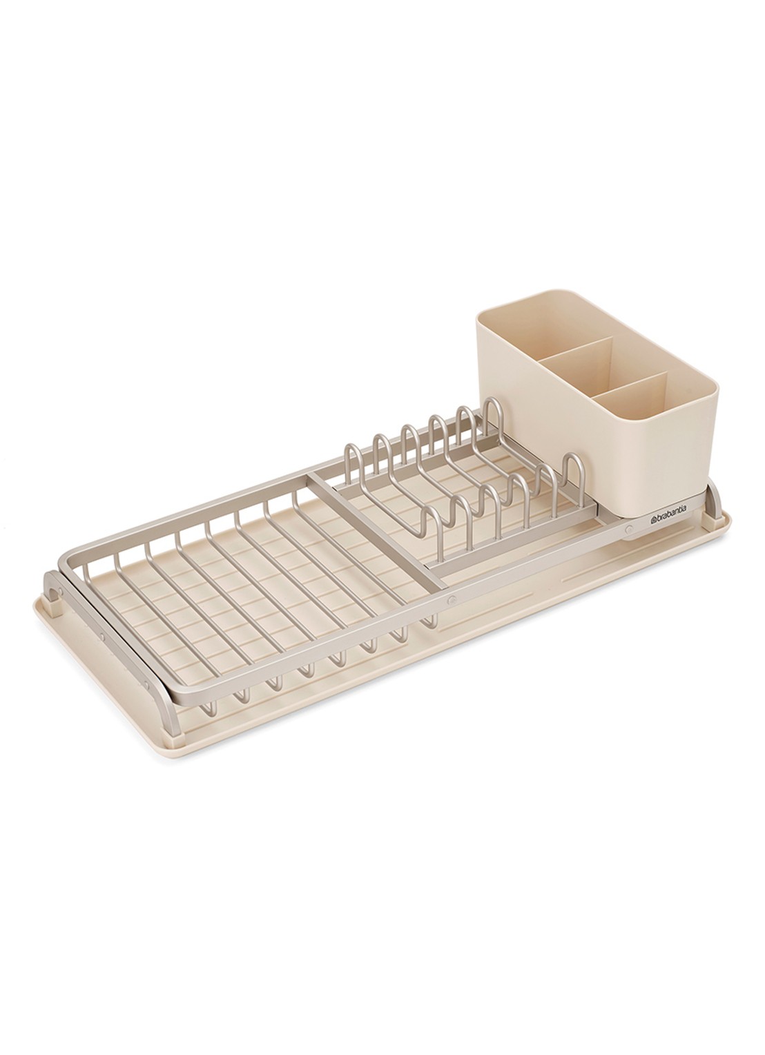 Brabantia SinkSide afdruiprek met bestekhouder - voorkant 2 beige
