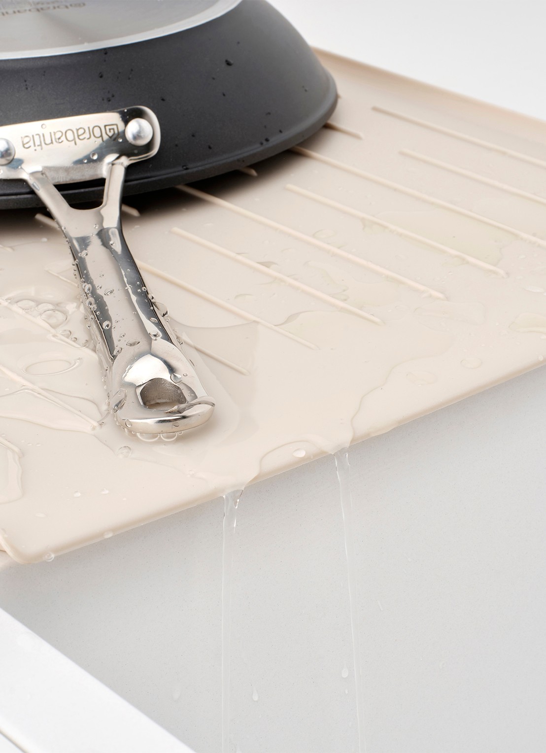 Brabantia SinkSide afdruiprek met bestekhouder - detail 5 beige