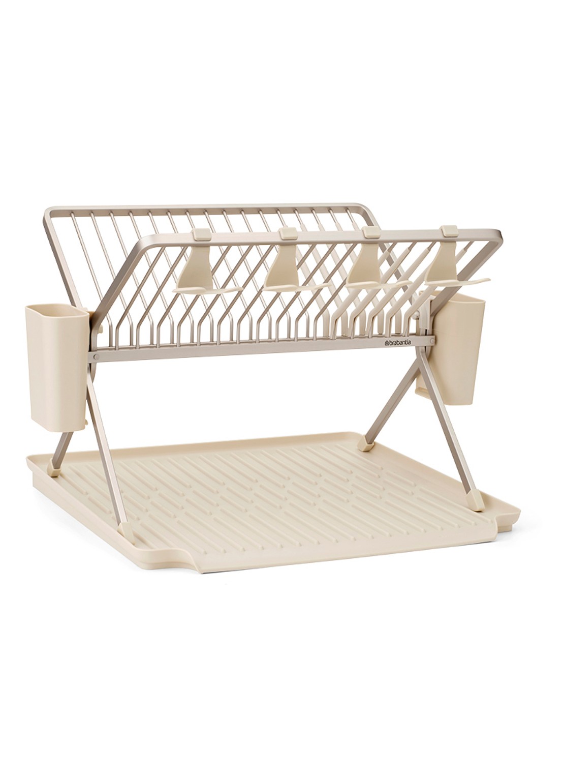 Brabantia SinkSide afdruiprek met bestekhouder - voorkant 8 beige