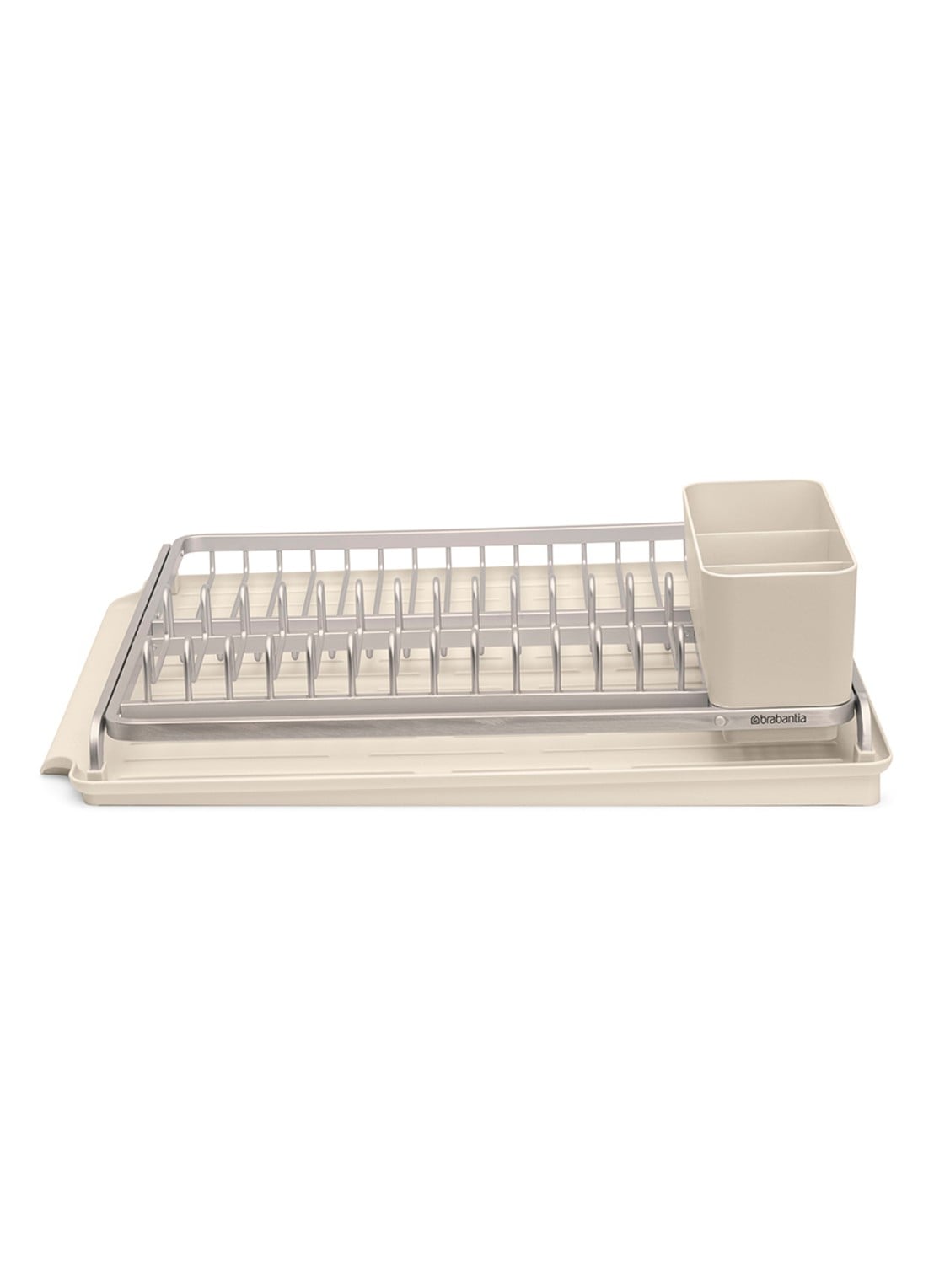 Brabantia SinkSide afdruiprek met lekbak en bestekhouder - achterkant 8 beige