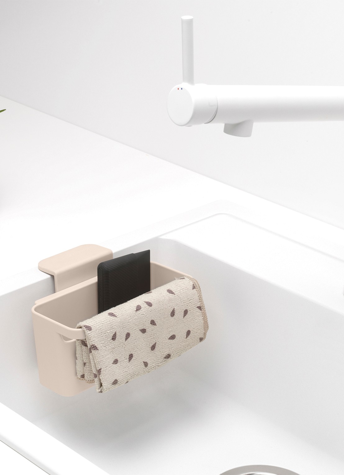 Brabantia SinkSide gootsteen organizer met vaatdoekhouder - detail 7 beige