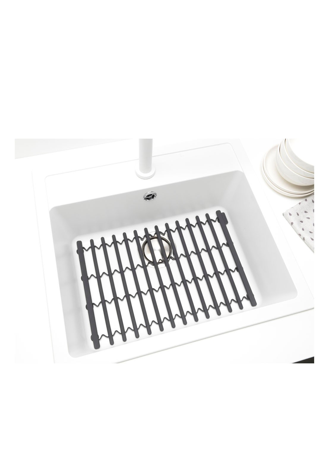 Brabantia SinkSide gootsteenmat  - achterkant 3 donkergrijs
