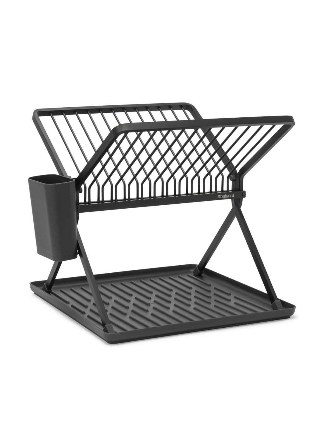 Brabantia SinkSide inklapbaar afdruiprek 33 x 37 cm - voorkant donkergrijs