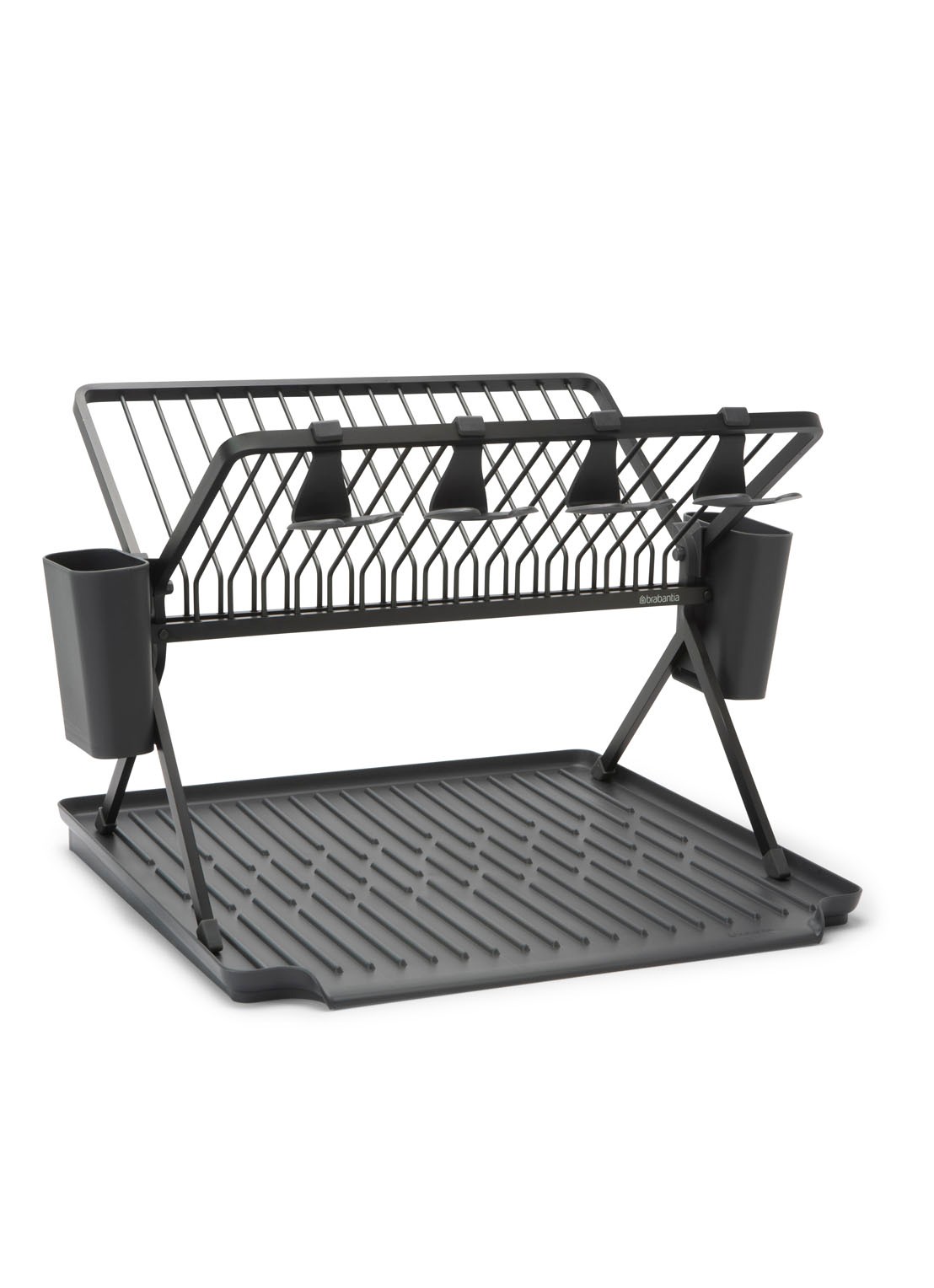 Brabantia SinkSide inklapbaar afdruiprek 42 x 51 cm - voorkant 6 donkergrijs