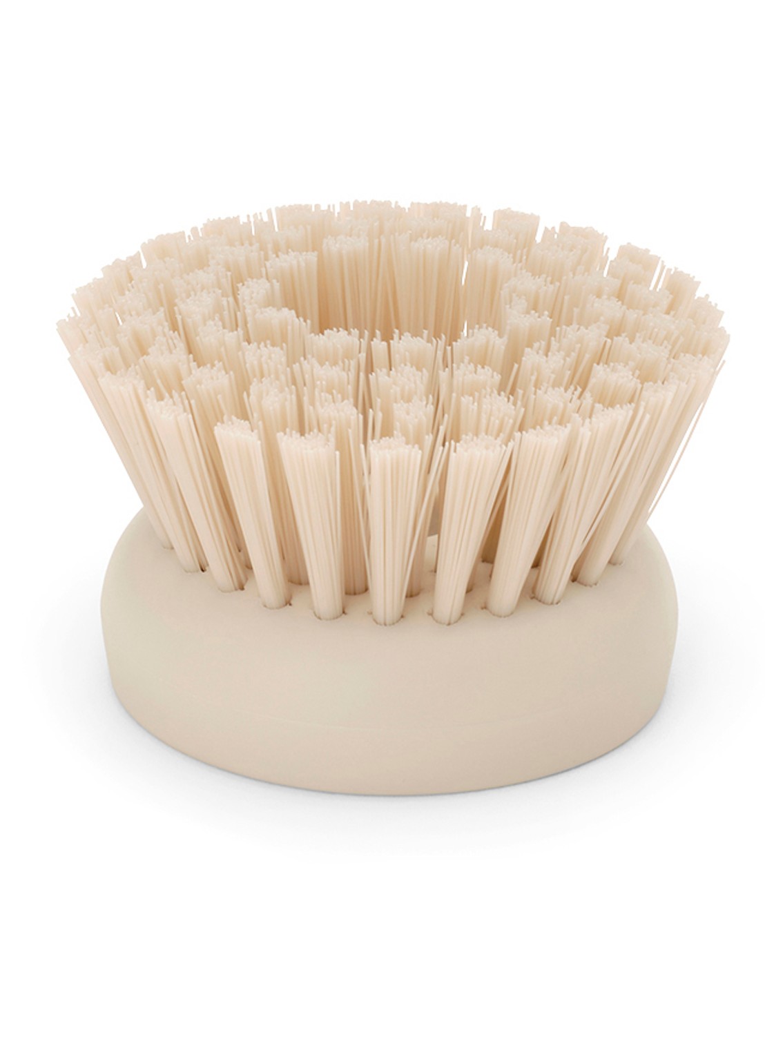 Brabantia SinkSide vervangende kop voor afwasborstel met zeepdispenser set van 2 - voorkant 2 beige