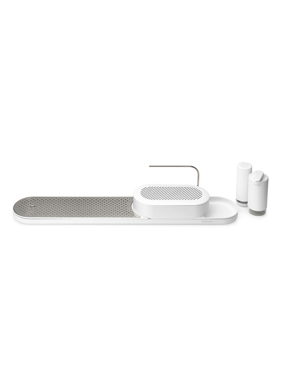 Brabantia SinkStyle gootsteen organizer set  4-delig  - voorkant 7 wit