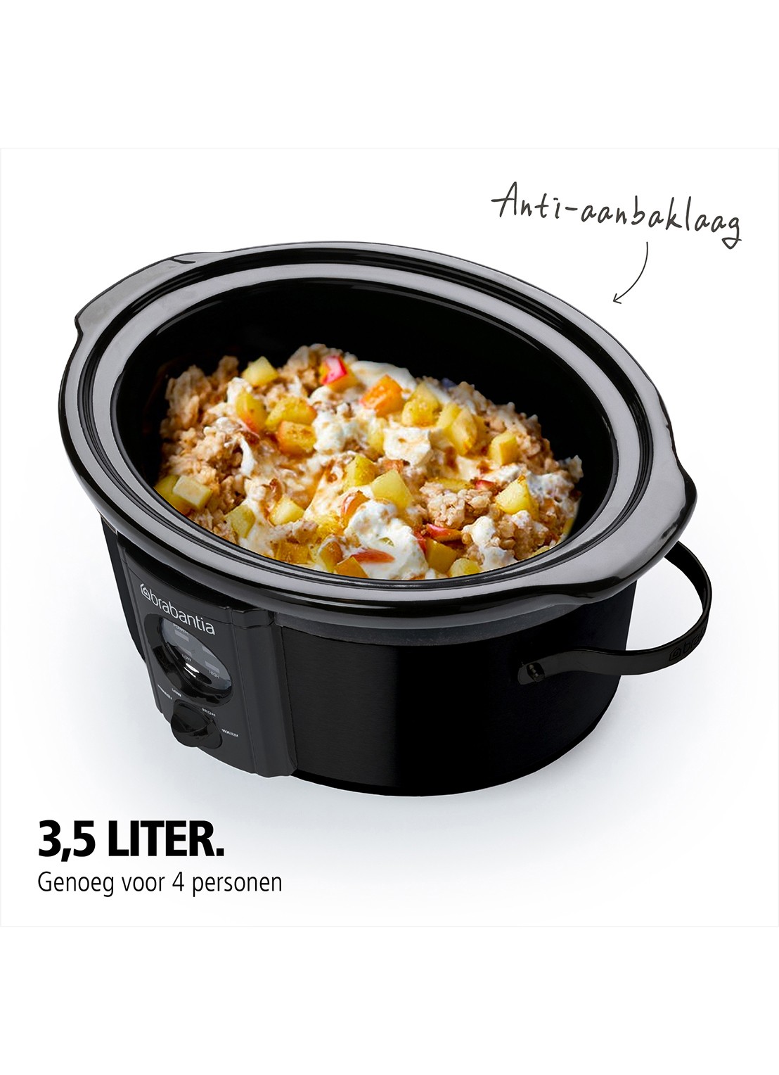 Brabantia Slowcooker BBEK1081MB - detail 5 zwart