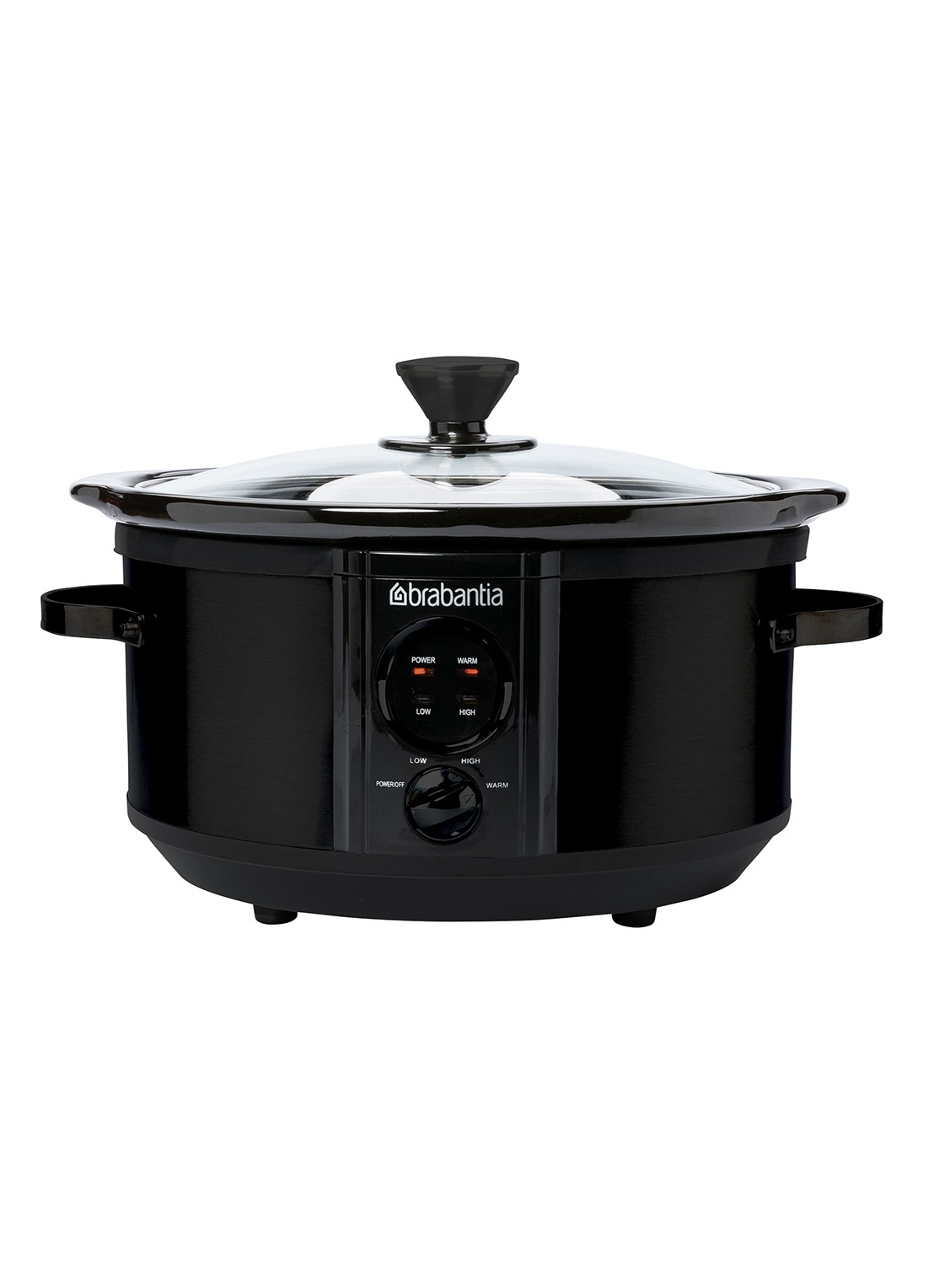 Brabantia Slowcooker BBEK1081MB - voorkant zwart