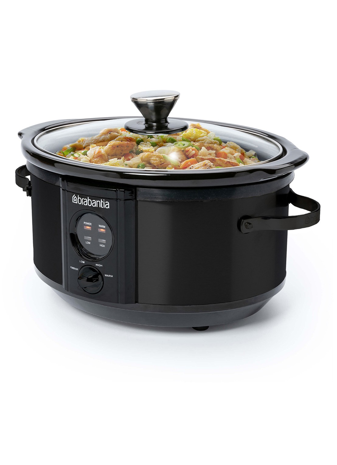 Brabantia Slowcooker BBEK1081MB - voorkant 2 zwart