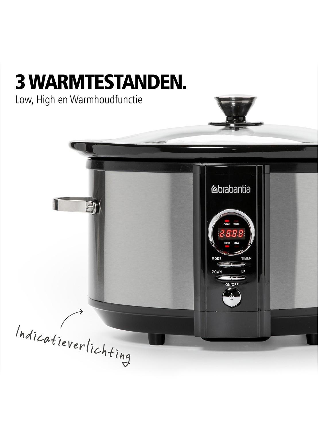 Brabantia Slowcooker BBEK1083MB - detail 5 zwart