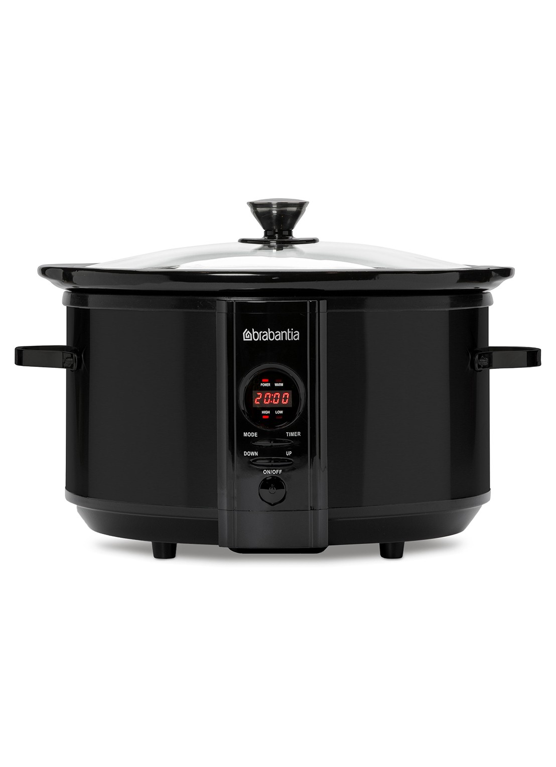 Brabantia Slowcooker BBEK1083MB - voorkant zwart