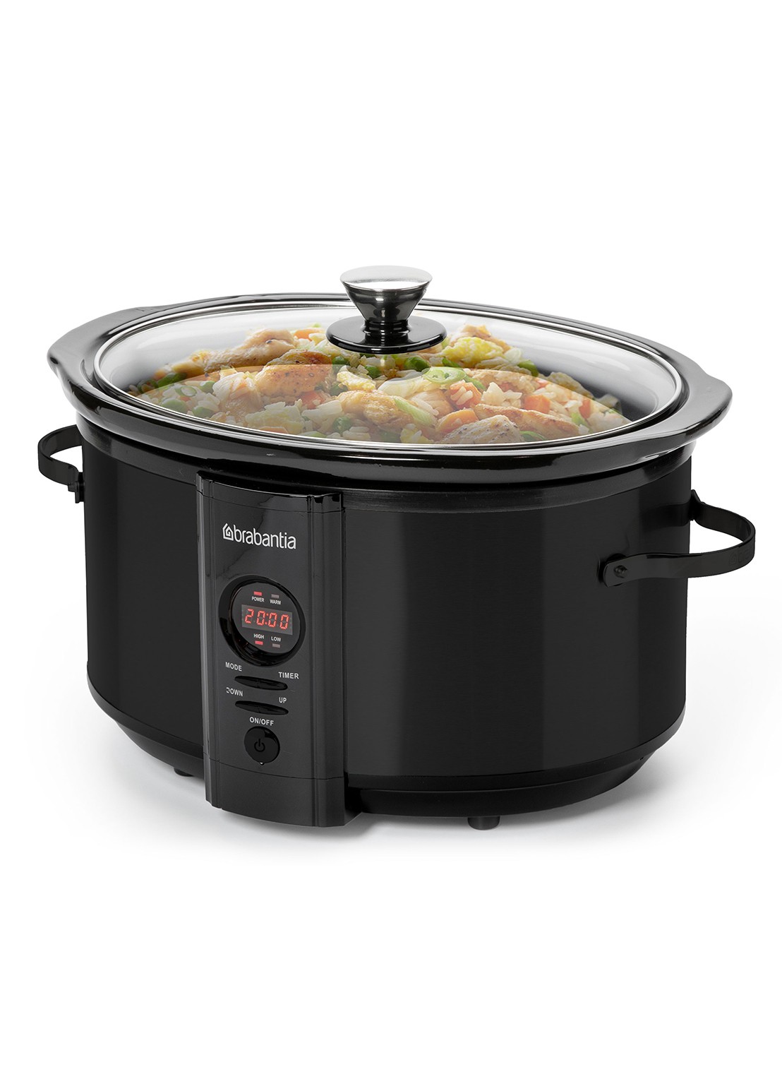 Brabantia Slowcooker BBEK1083MB - voorkant 2 zwart
