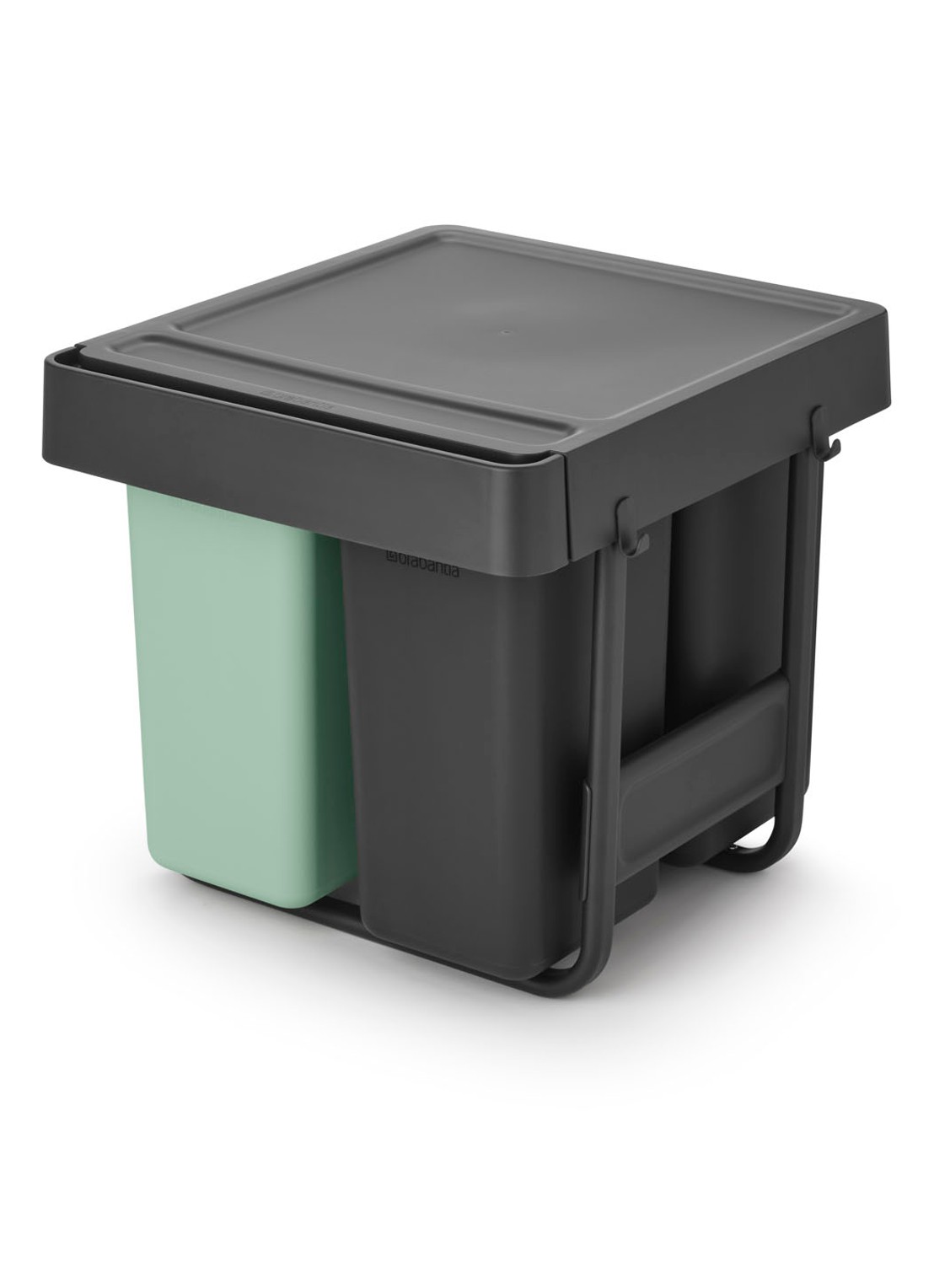 Brabantia Sort & Go inbouw prullenbak 10 + 10 + 20 liter - voorkant 6 multicolor
