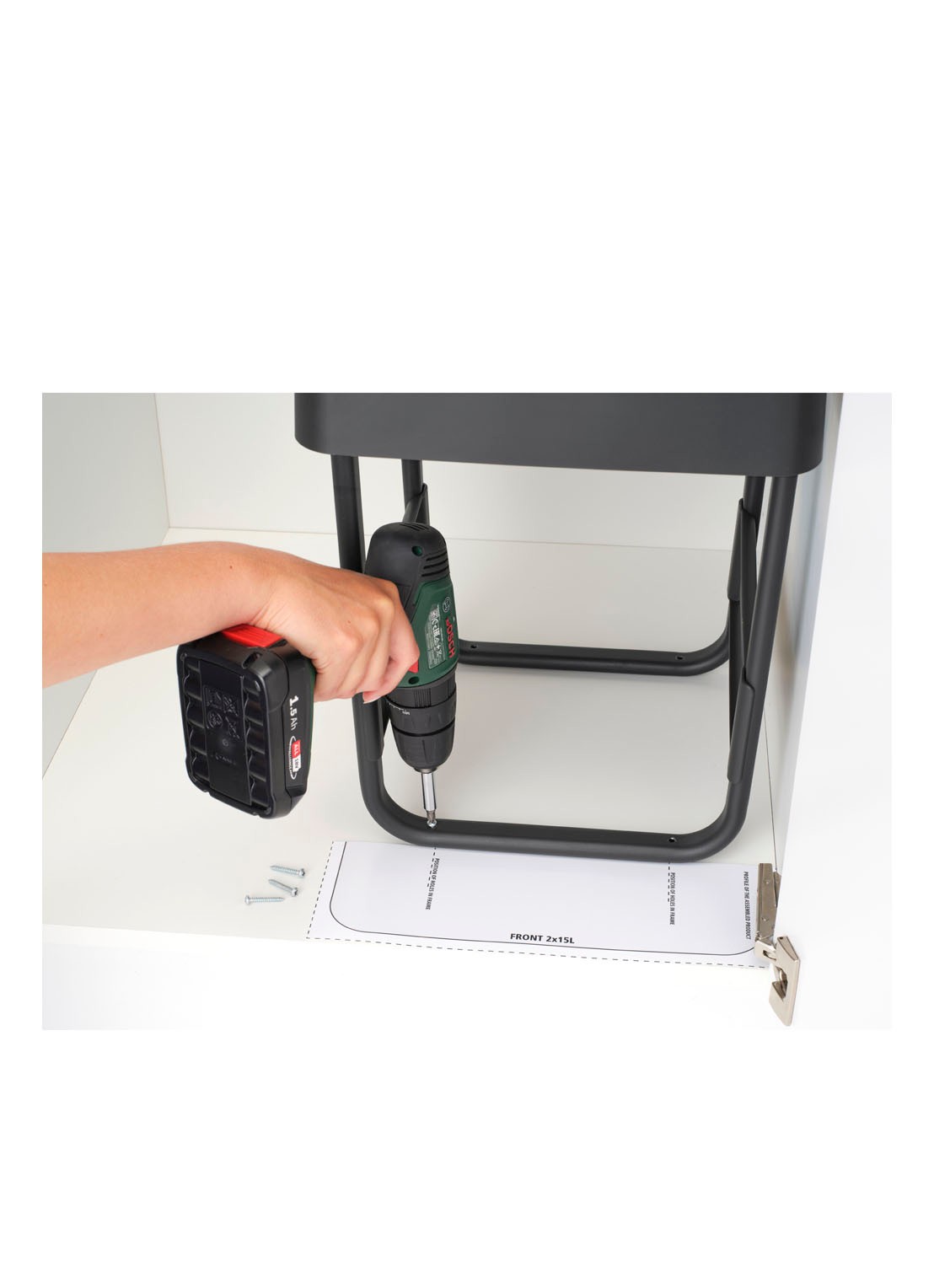 Brabantia Sort & Go inbouw prullenbak 2 x 15 liter - detail 6 multicolor