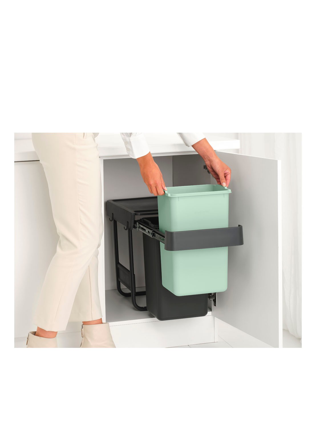 Brabantia Sort & Go inbouw prullenbak 2 x 15 liter - detail 7 multicolor