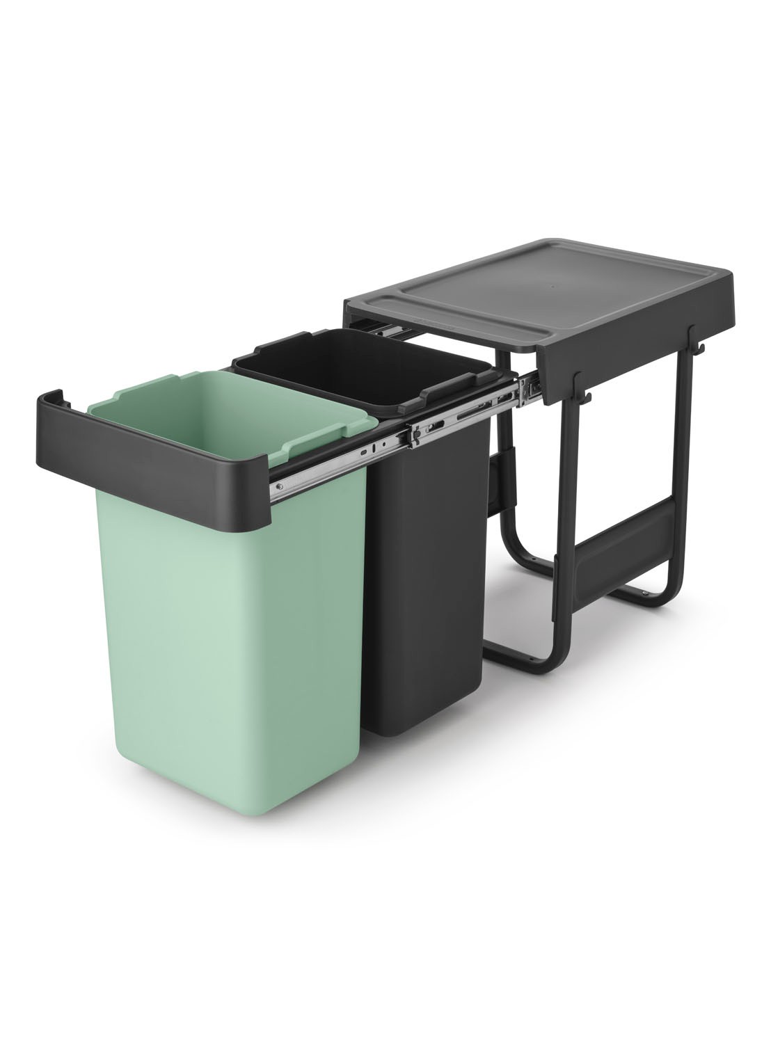 Brabantia Sort & Go inbouw prullenbak 2 x 15 liter - voorkant 2 multicolor