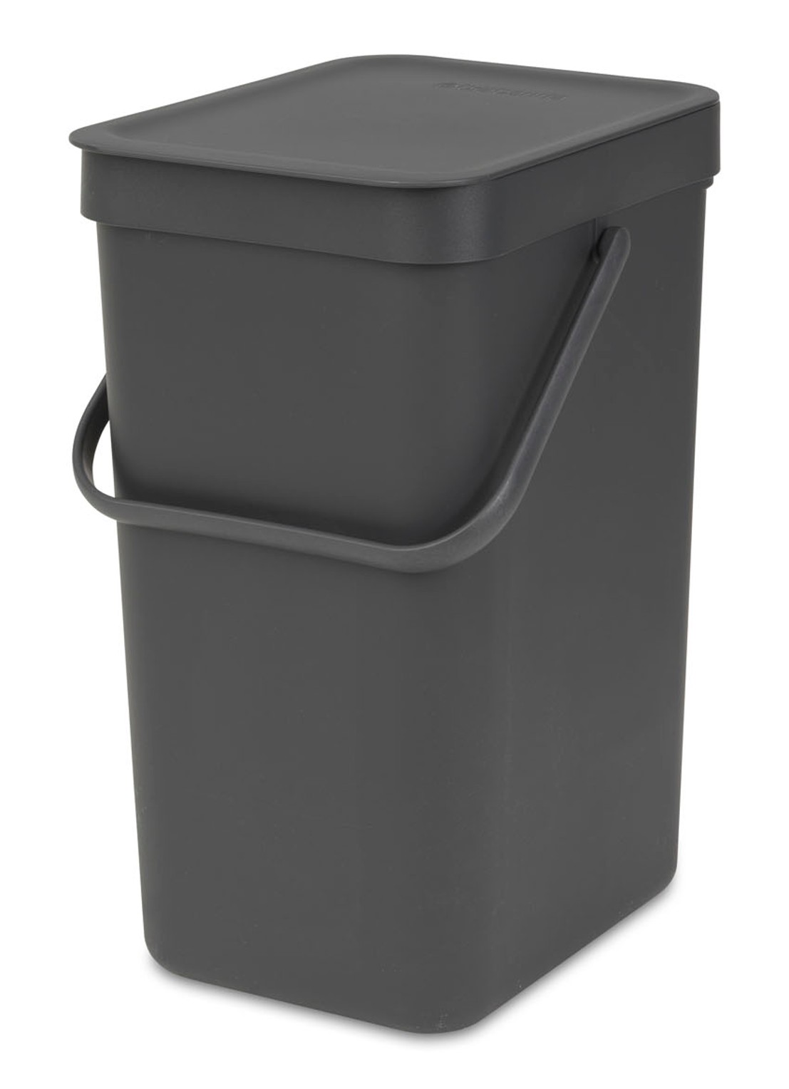 Brabantia Sort & Go prullenbak 12 liter - voorkant 3 antraciet
