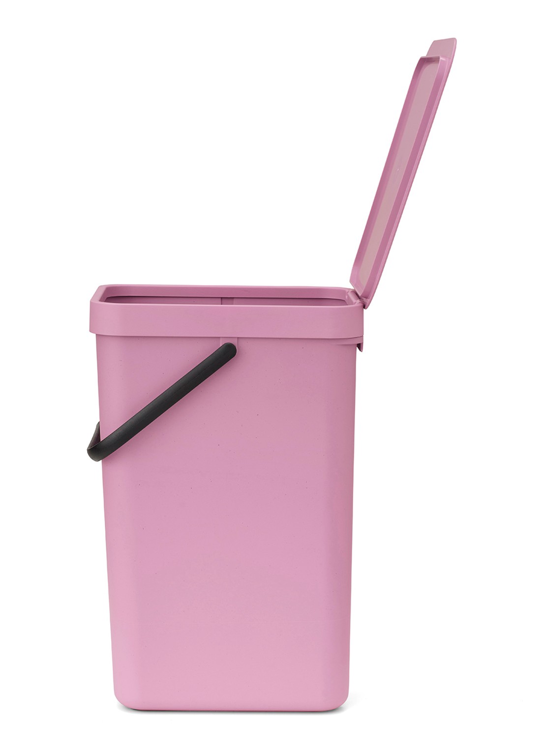 Brabantia Sort & Go prullenbak 16 liter - achterkant 6 donkerroze