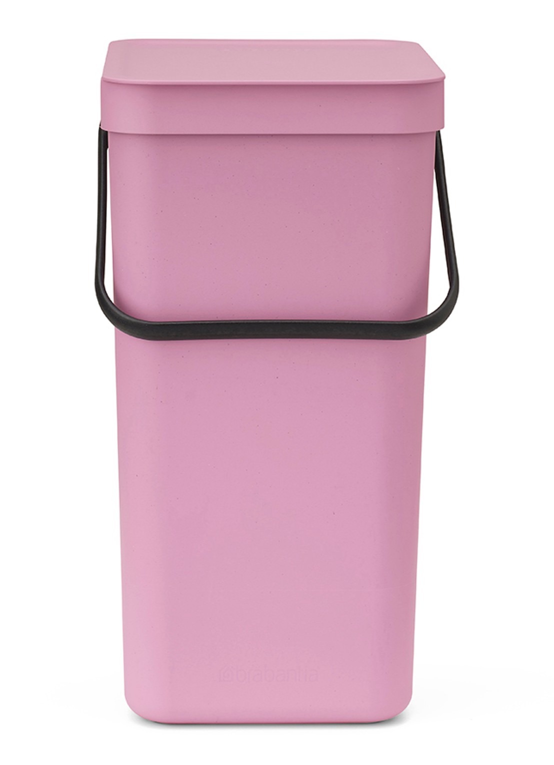 Brabantia Sort & Go prullenbak 16 liter - voorkant 7 donkerroze