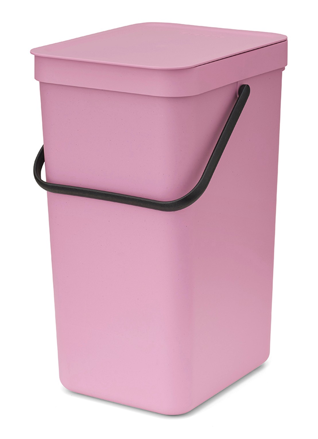 Brabantia Sort & Go prullenbak 16 liter - voorkant 8 donkerroze