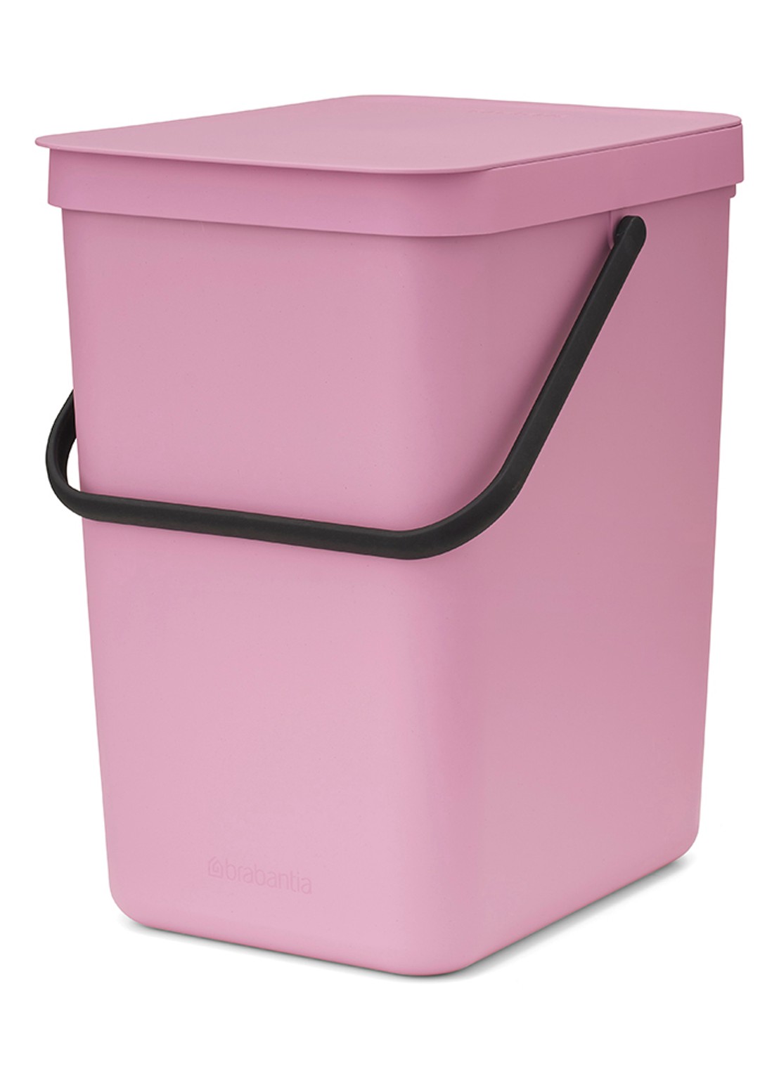 Brabantia Sort & Go prullenbak 25 liter - voorkant 7 donkerroze