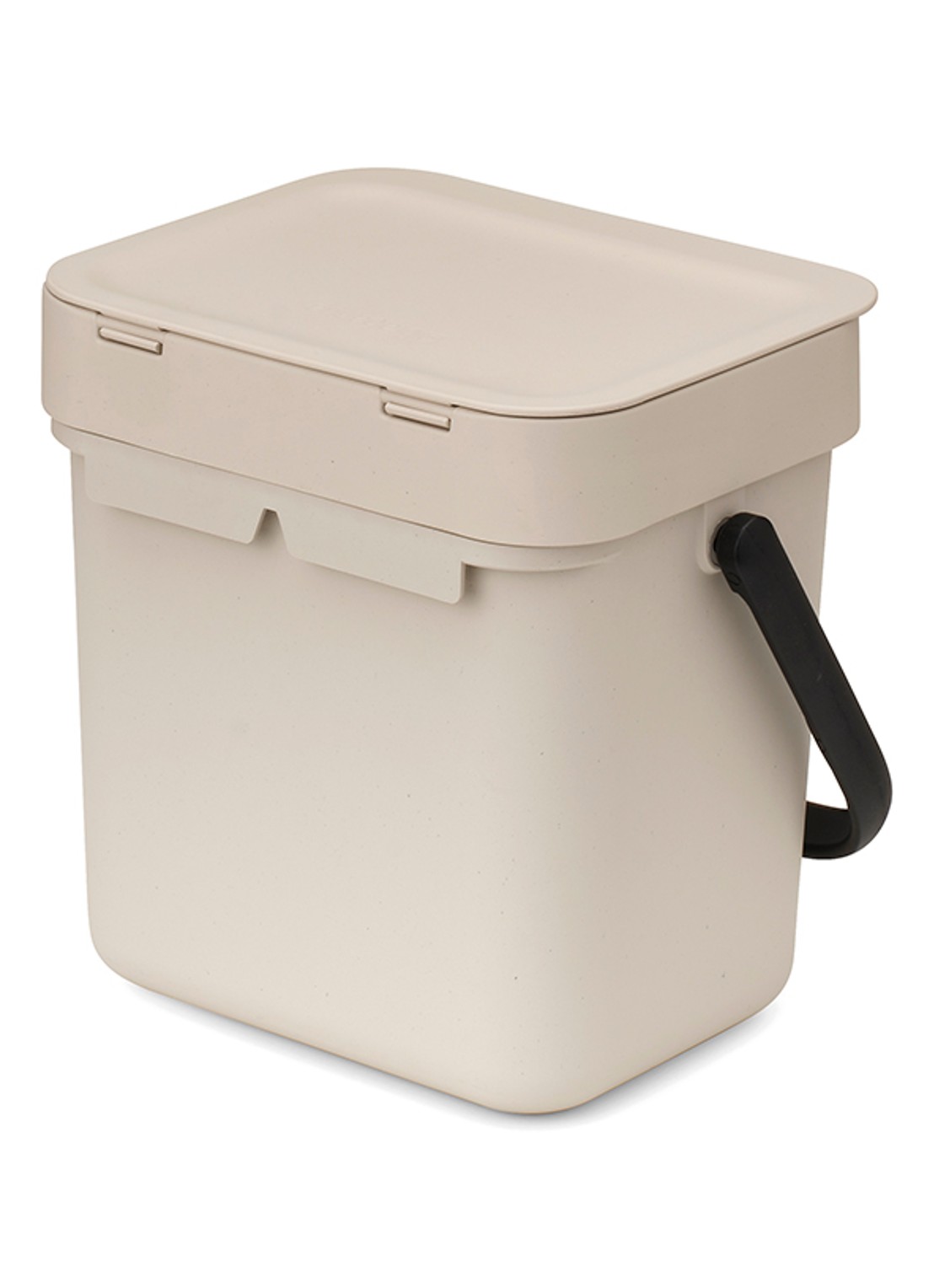 Brabantia Sort & Go prullenbak 3 liter - achterkant beige