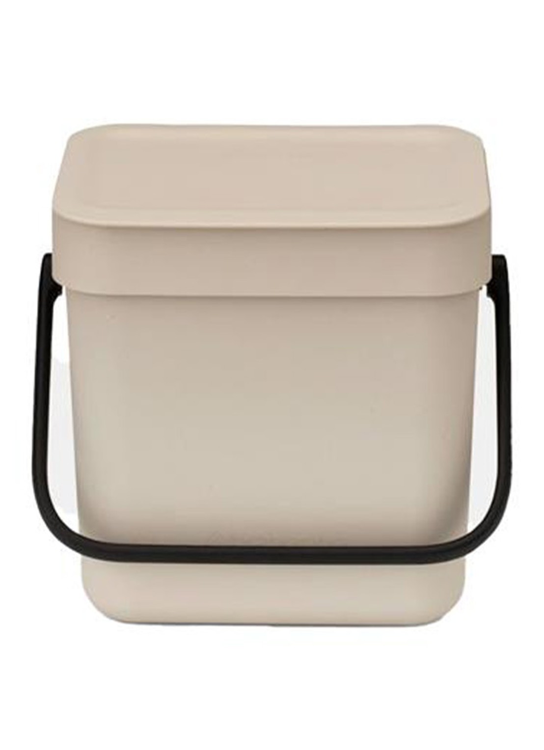 Brabantia Sort & Go prullenbak 3 liter - voorkant 2 beige