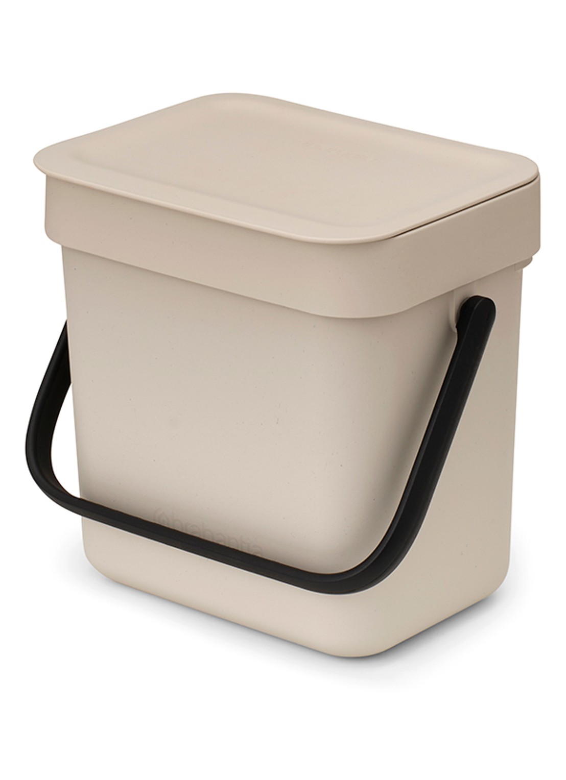 Brabantia Sort & Go prullenbak 3 liter - voorkant 3 beige