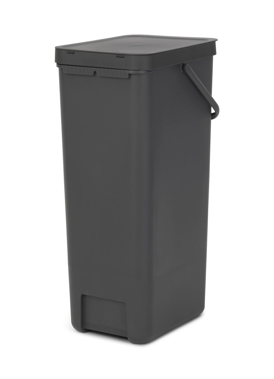 Brabantia Sort & Go prullenbak 40 liter - achterkant 6 donkergrijs